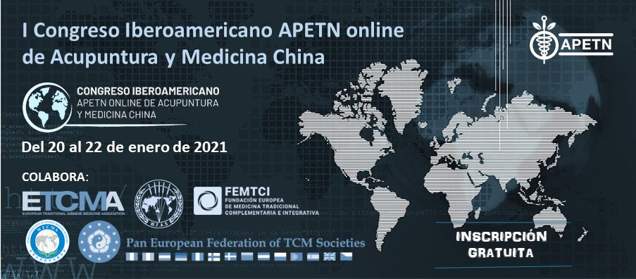  El I Congreso Iberoamericano APETN online de Acupuntura y Medicina China cuenta con el apoyo oficial de las principales instituciones Internacionales de Medicina China